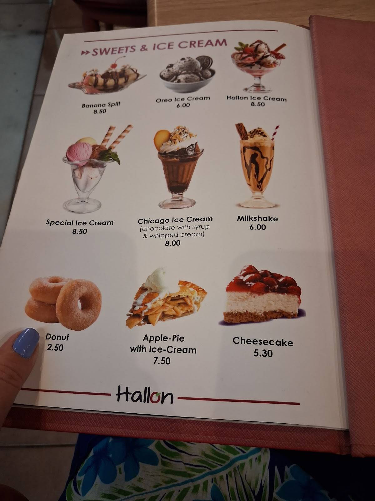Hallon меню