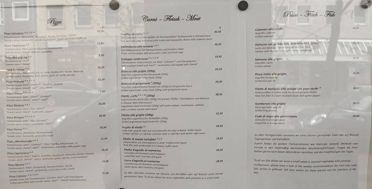 Ristorante Hotel da Lello меню