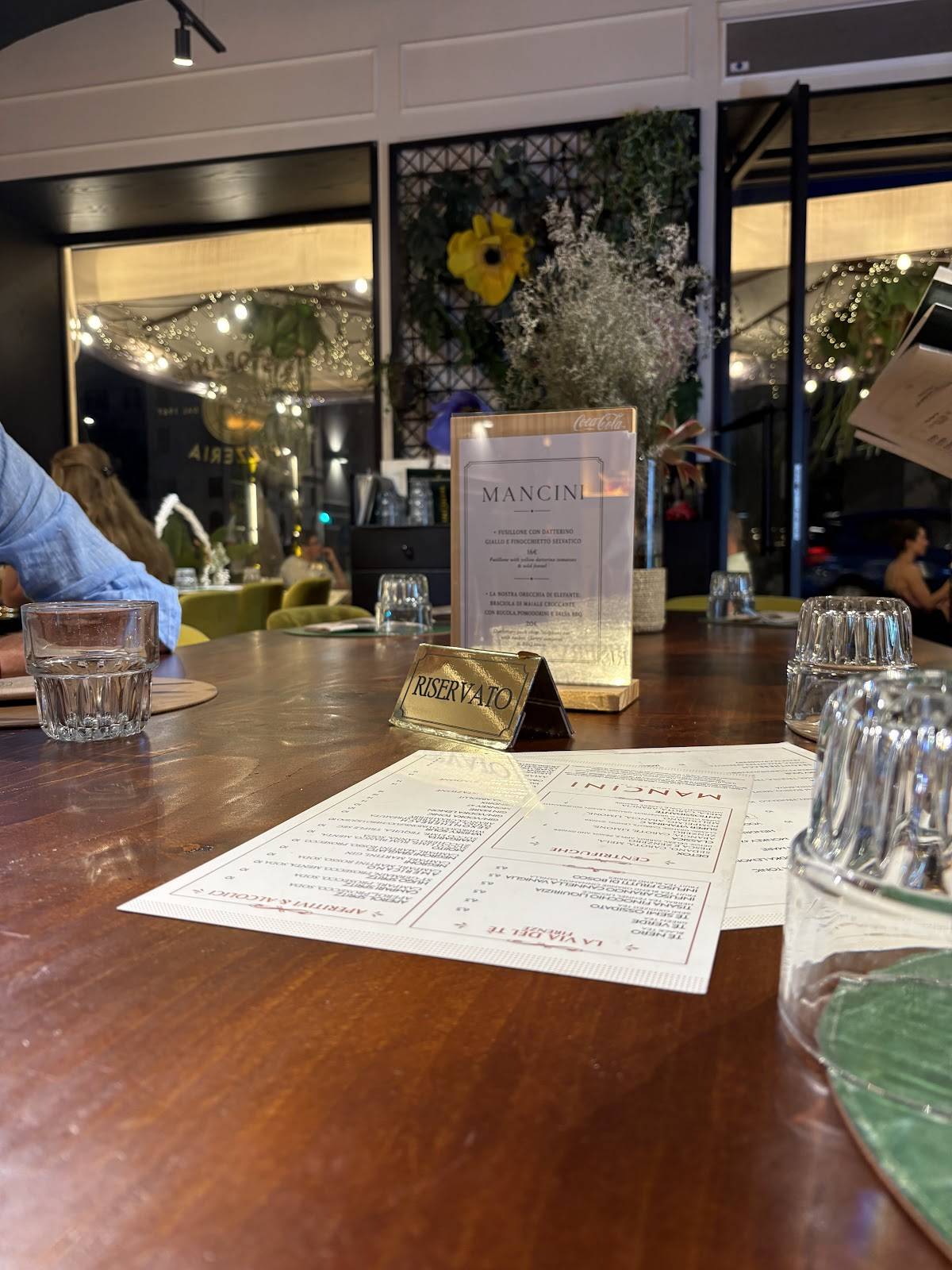 Ristorante Pizzeria Mancini Risorgimento меню