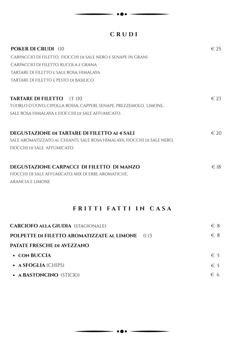 Ristorante Vaca Loca меню