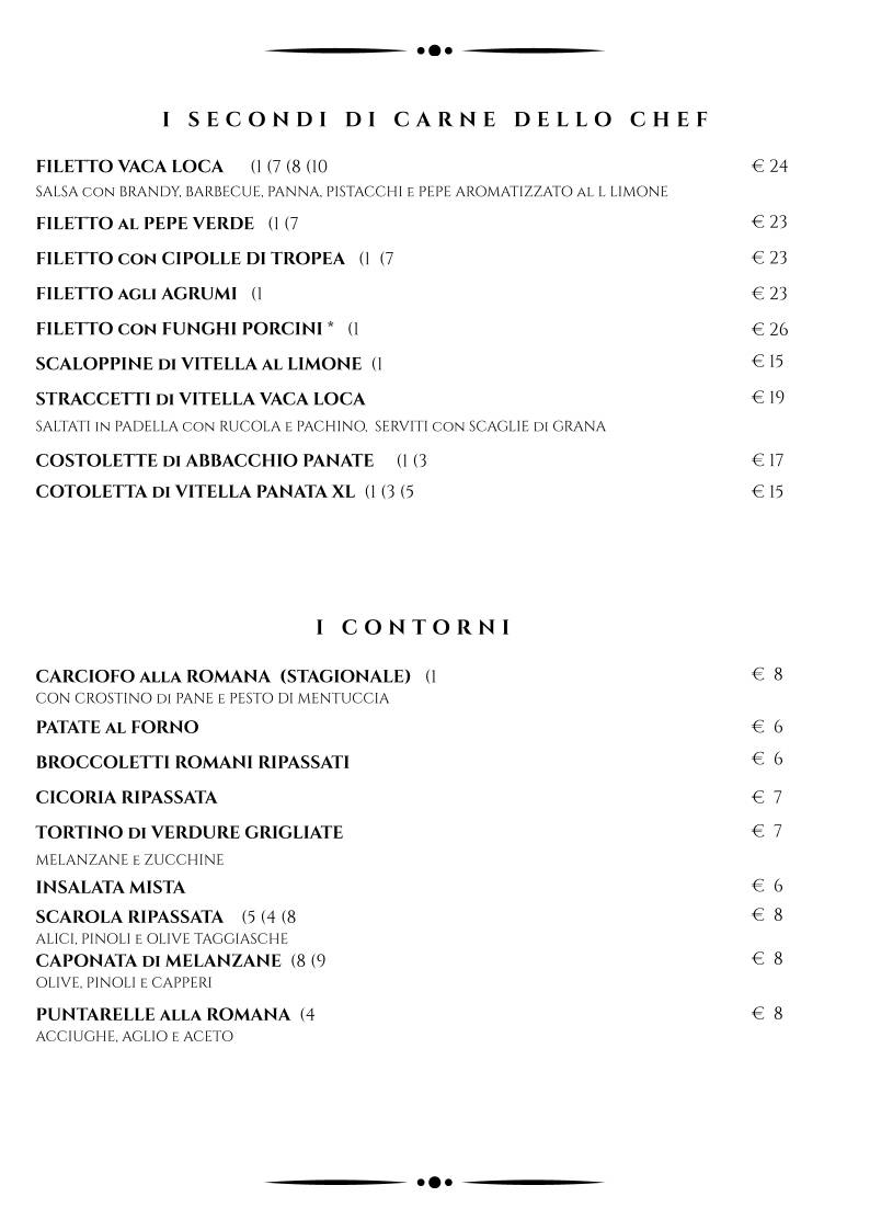 Ristorante Vaca Loca меню