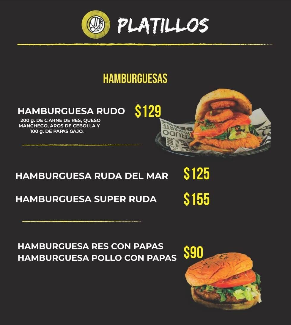 Rudo Los Reyes меню