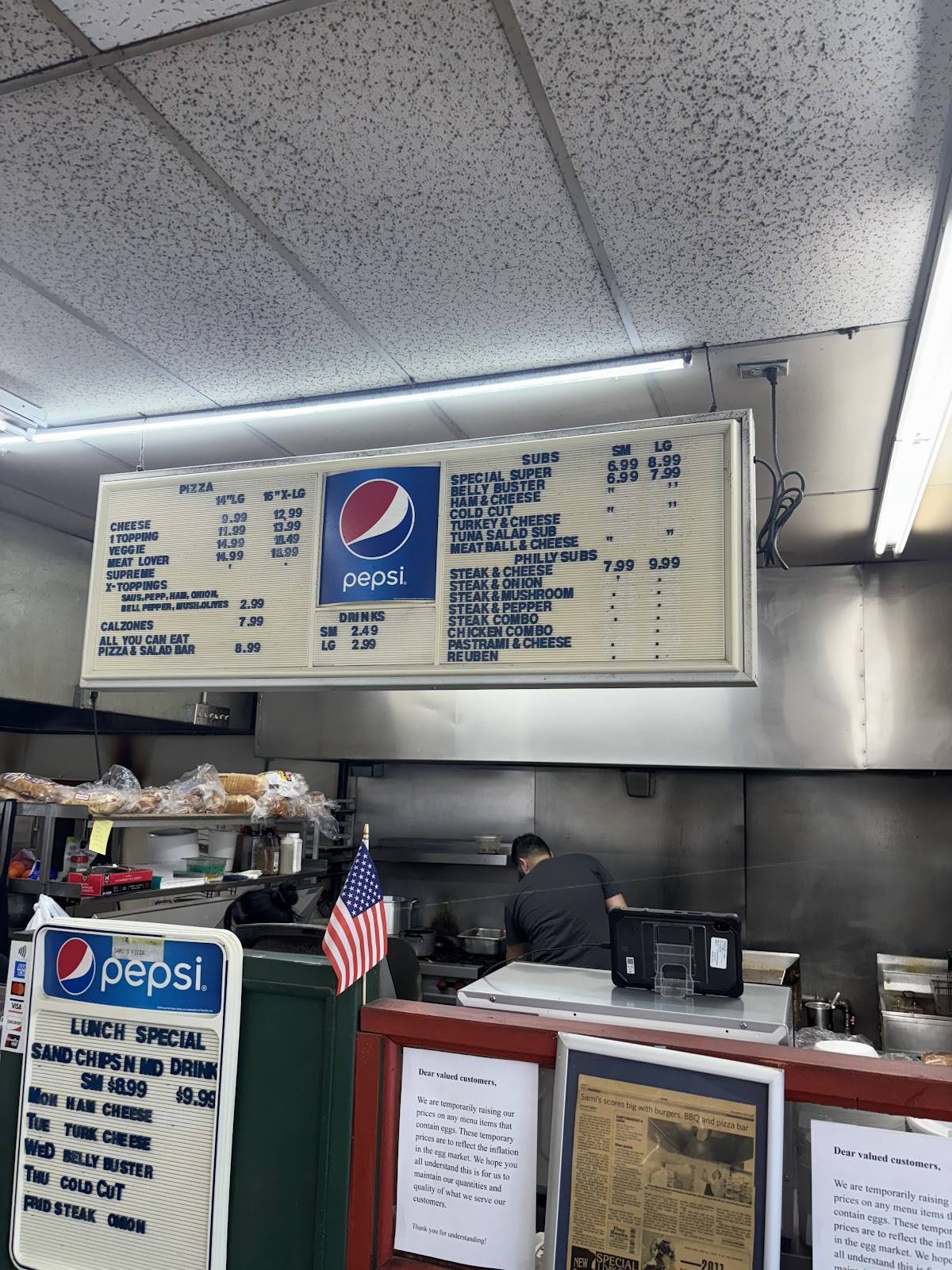 Sami's Pizza and Hamburgers меню
