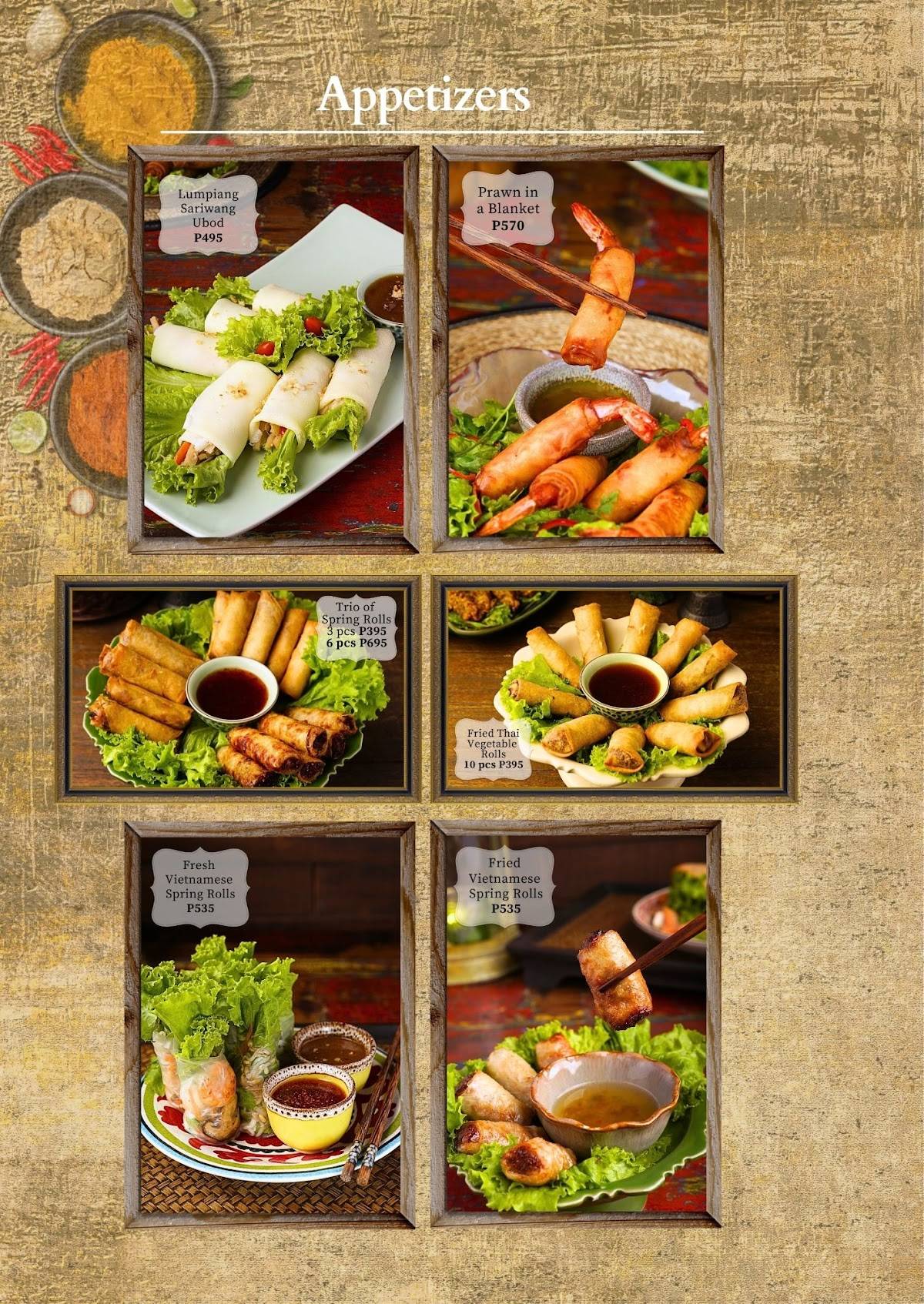 Rustika Asian Urban Kitchen- Vista Mall Santa Rosa, Laguna меню