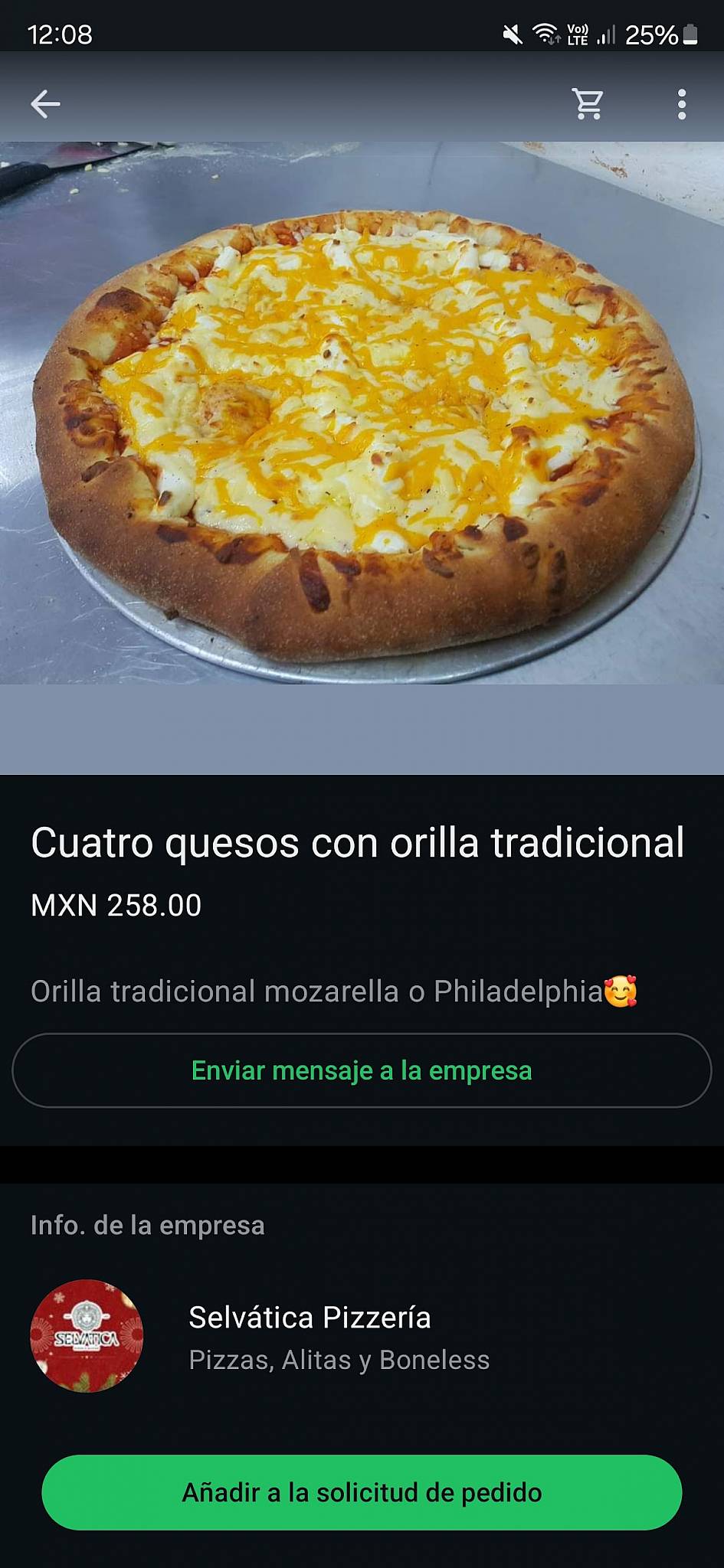 Selvatica Mid Pizzería меню