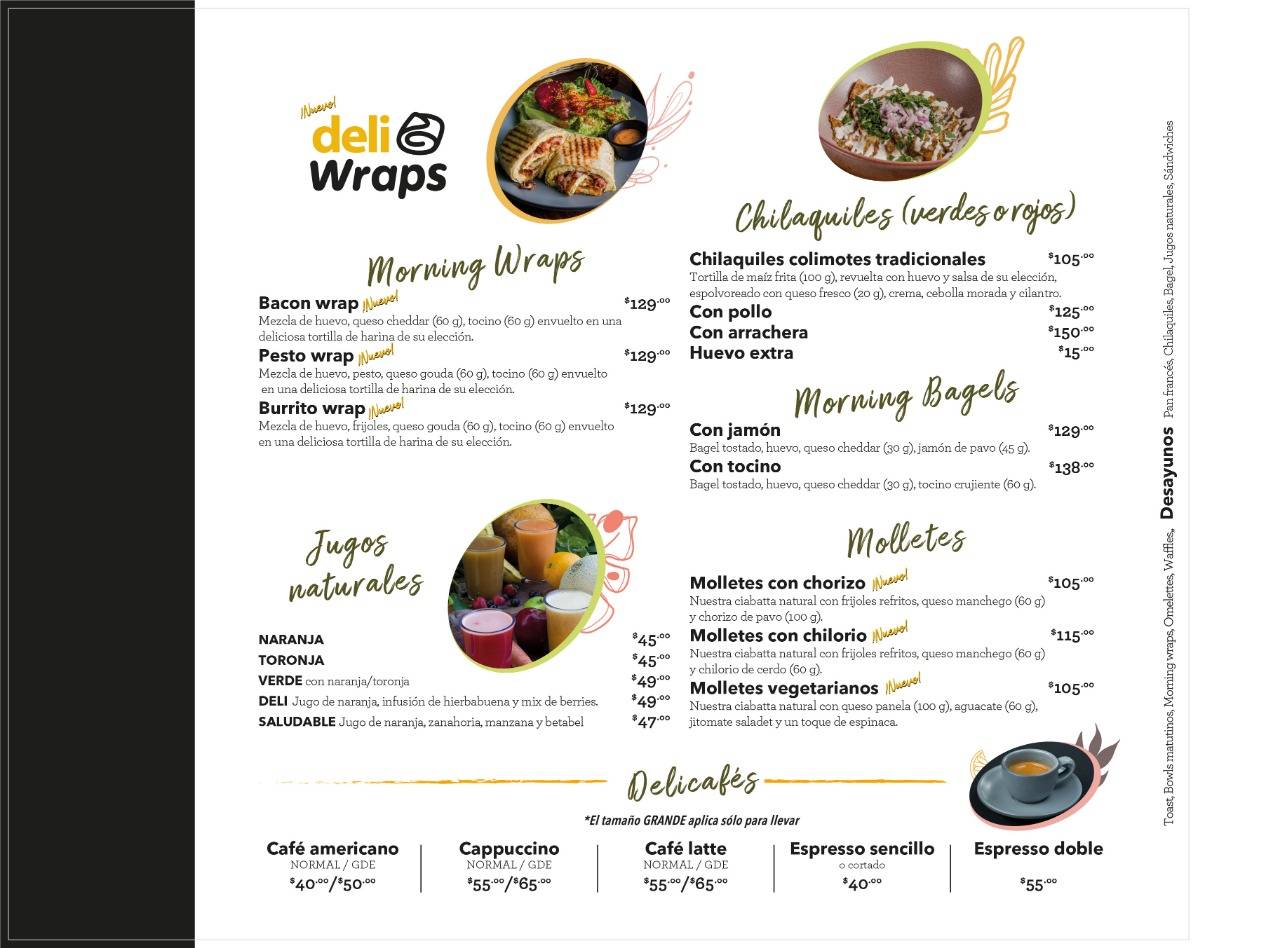 Simplementedeli Orizaba меню