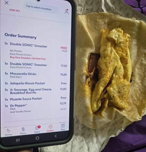 Sonic Drive-In меню
