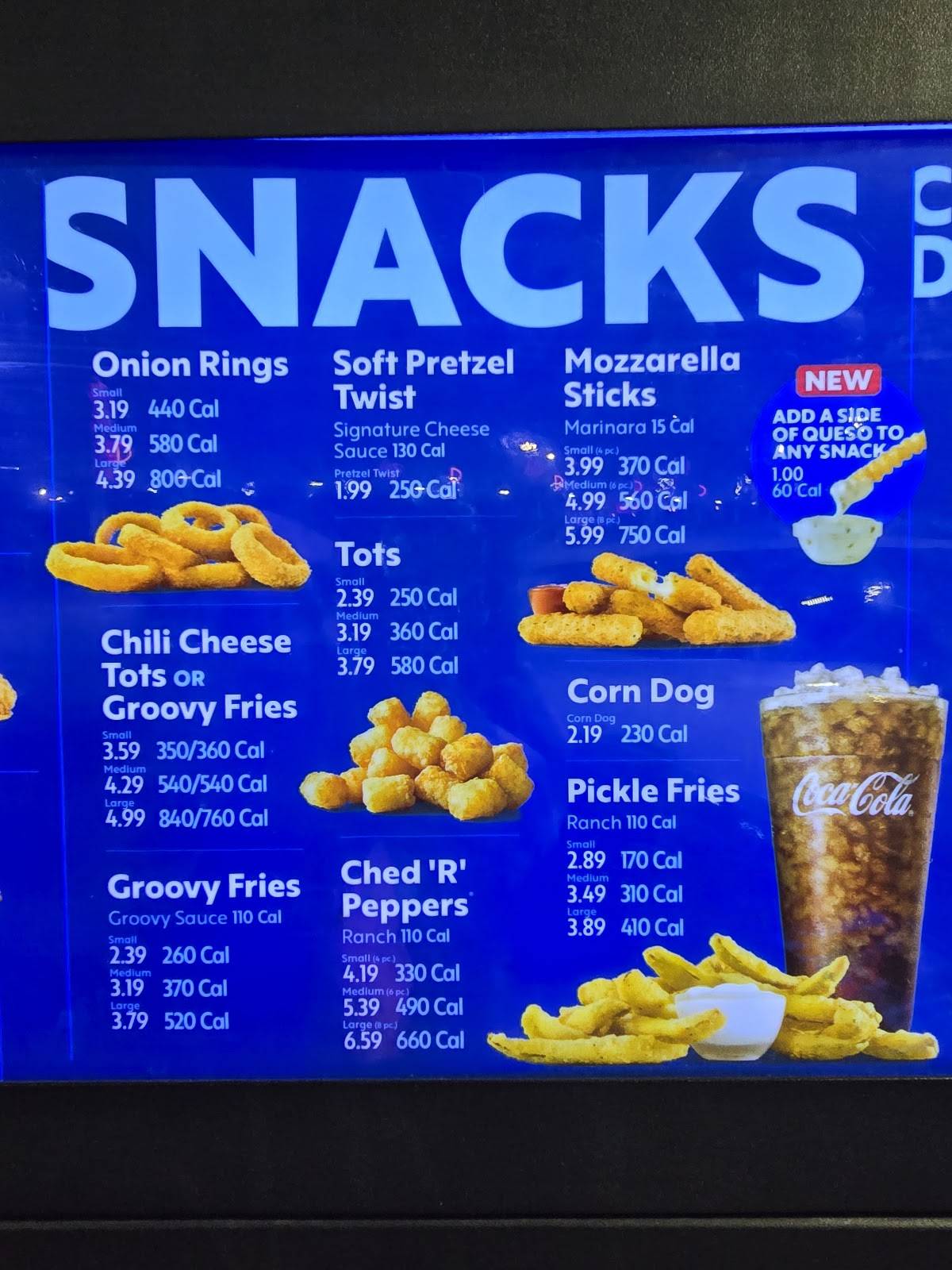 Sonic Drive-In меню