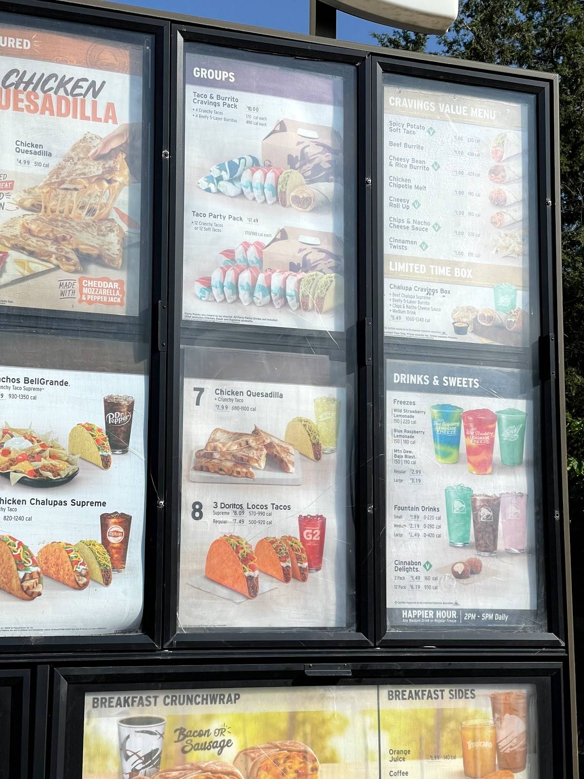 Taco Bell меню