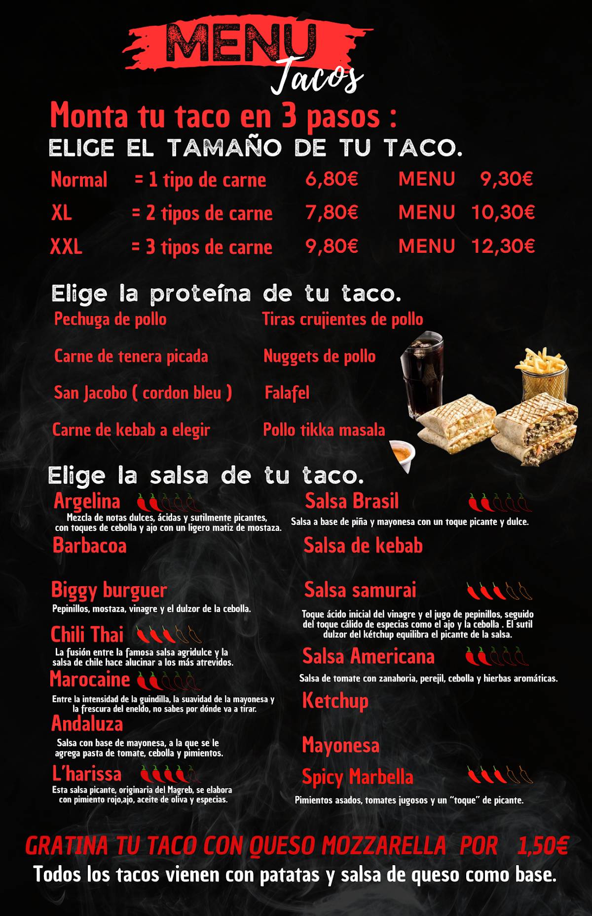 Star restaurante Arganda меню
