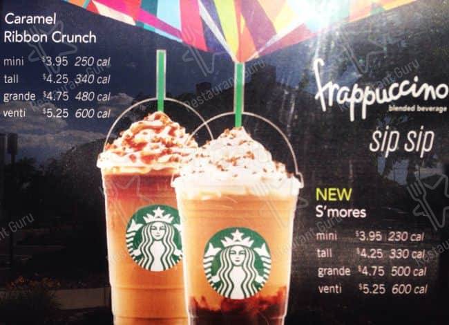 Starbucks Coffee Company меню