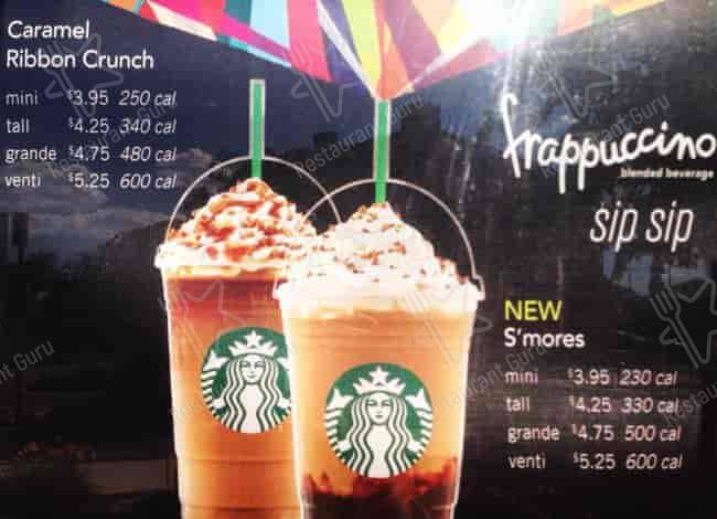 Starbucks Coffee Company меню