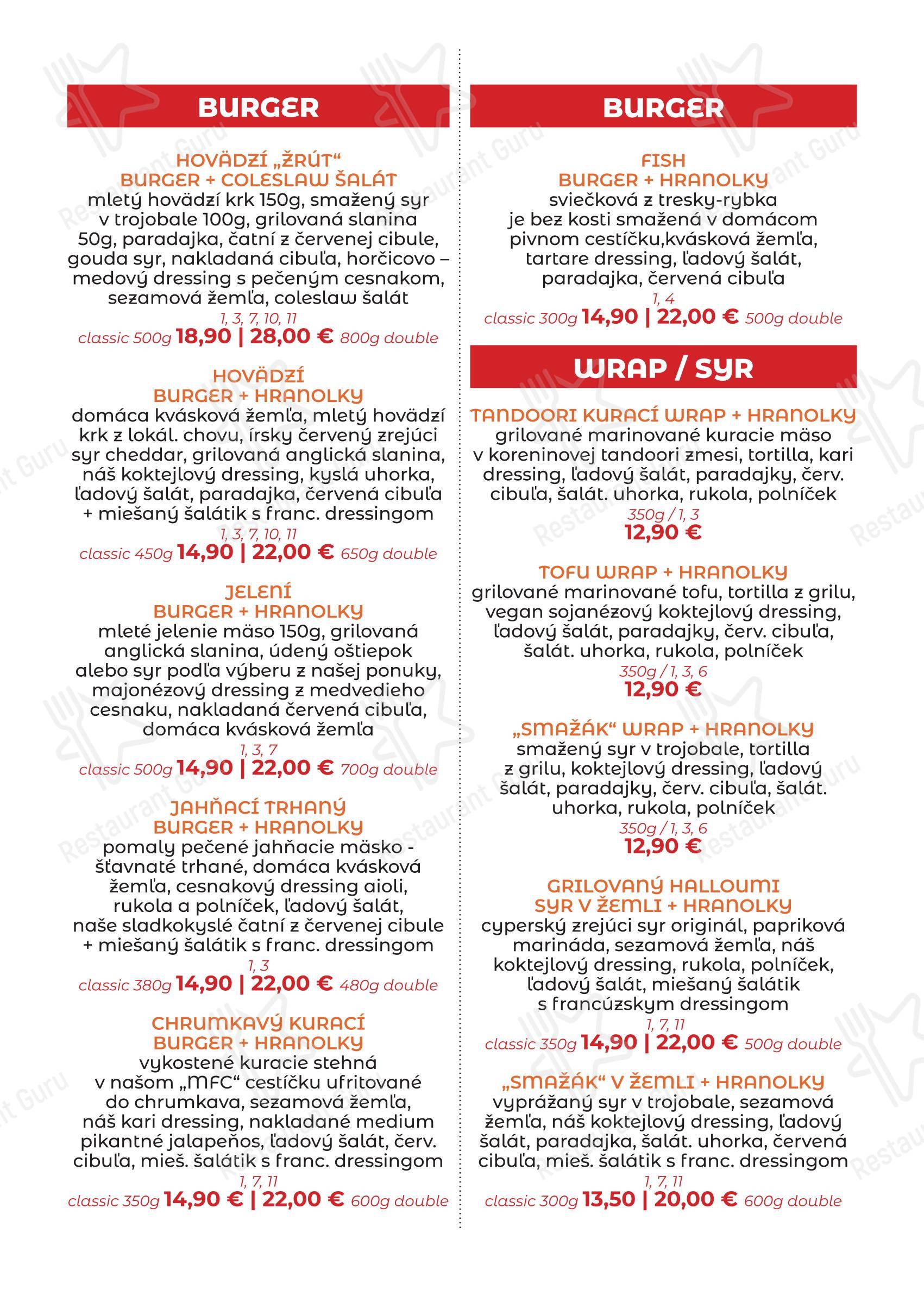 Stránske Medvede • Grill & pub в Мартине - Меню напитков