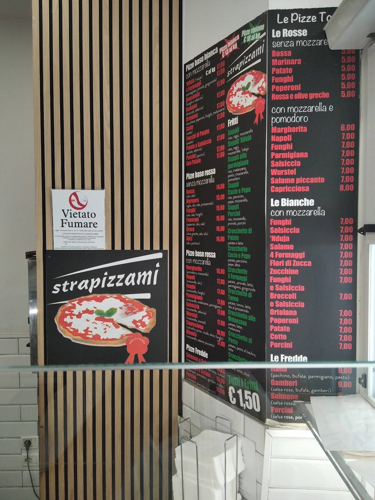 Strapizzami меню