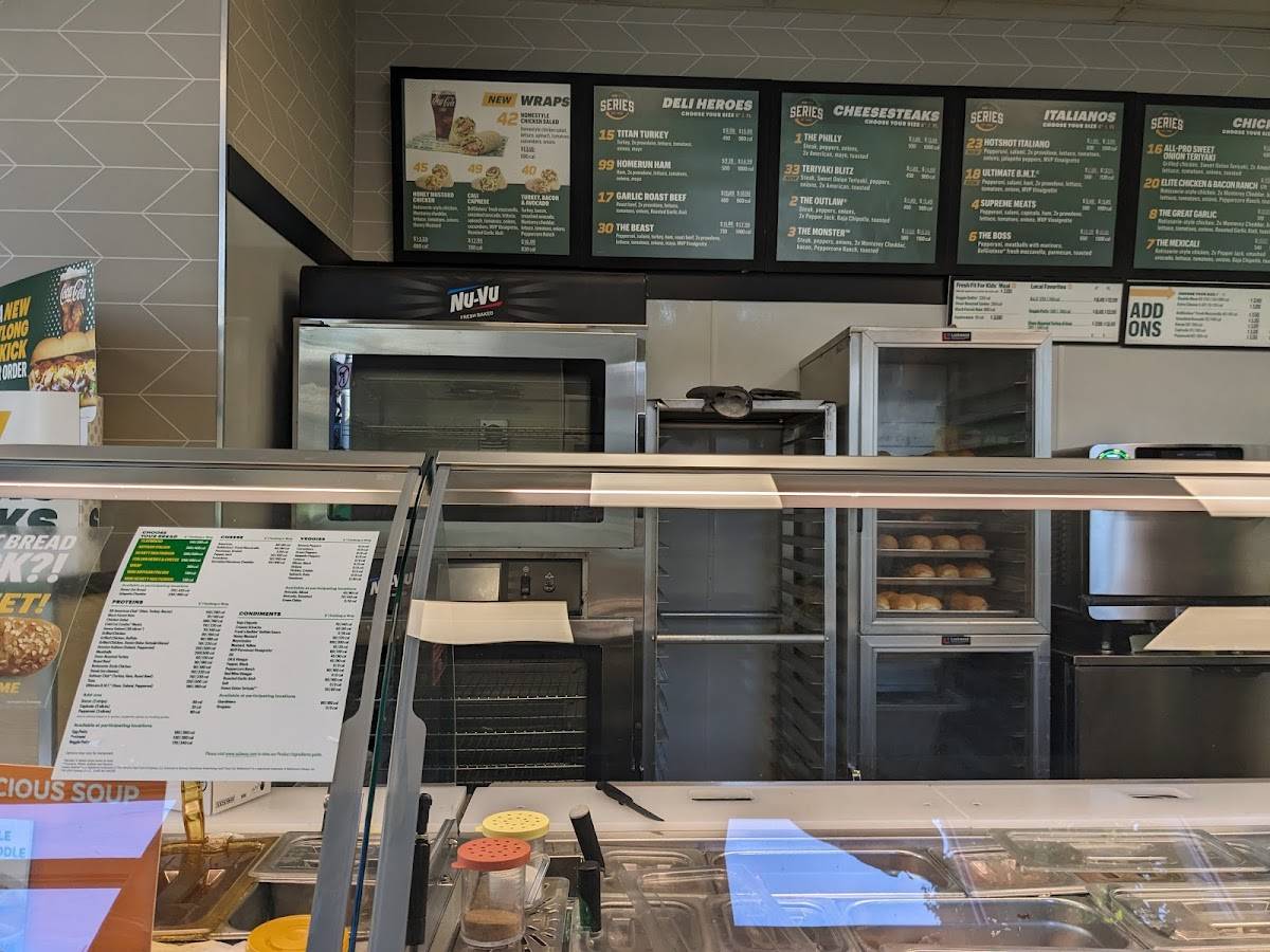 Subway меню