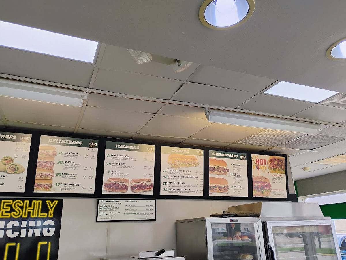 Subway меню