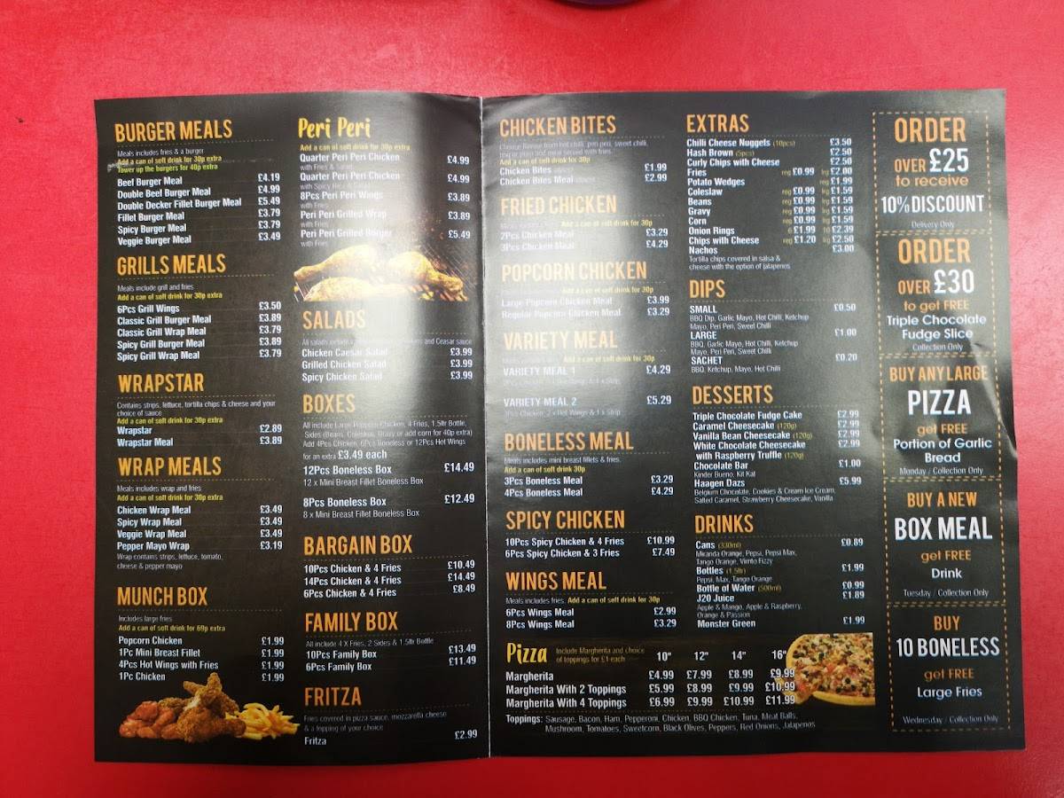 Sukas Fried Chicken меню