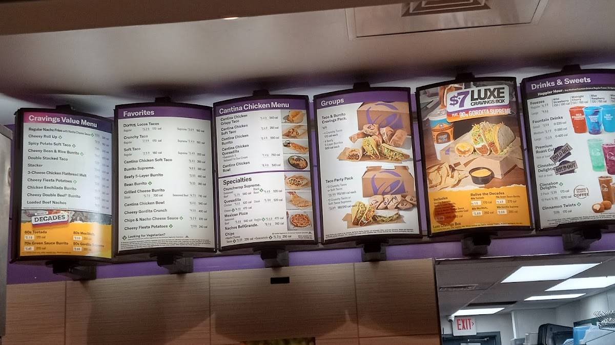 Taco Bell меню