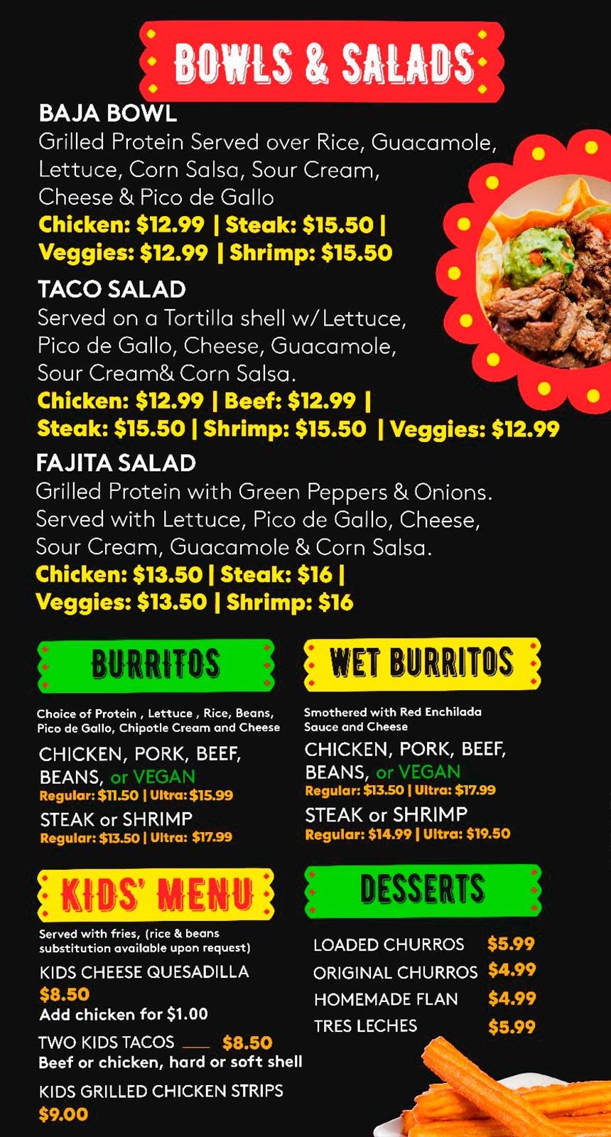 Taco Rico Pinecrest меню