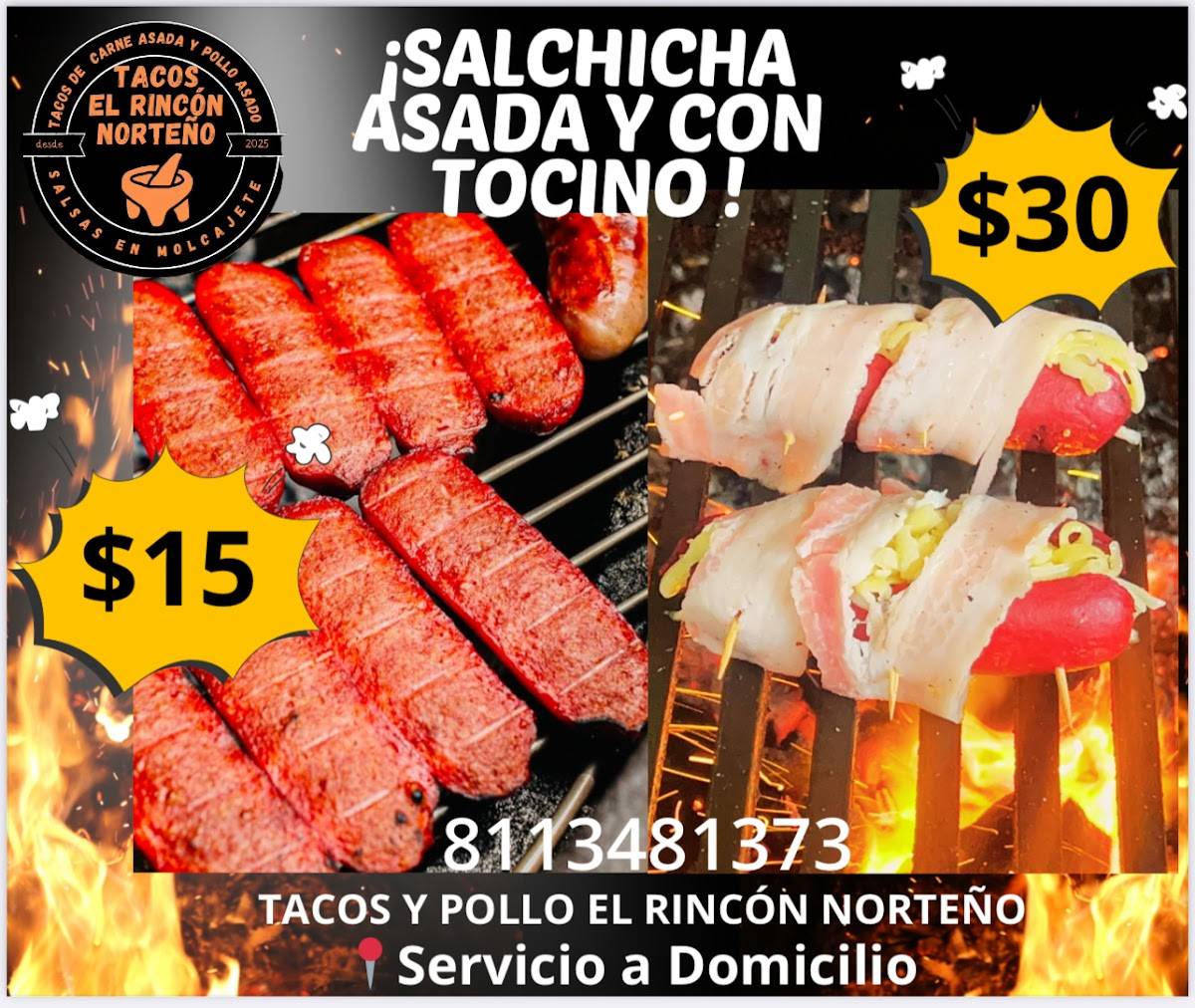Tacos y Pollo El Rincón Norteño меню