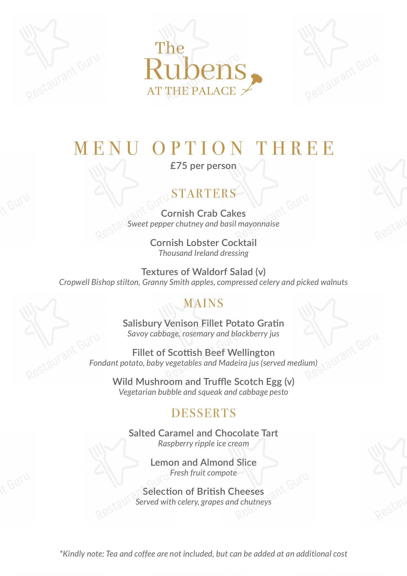 The Curry Room в Лондоне - Меню