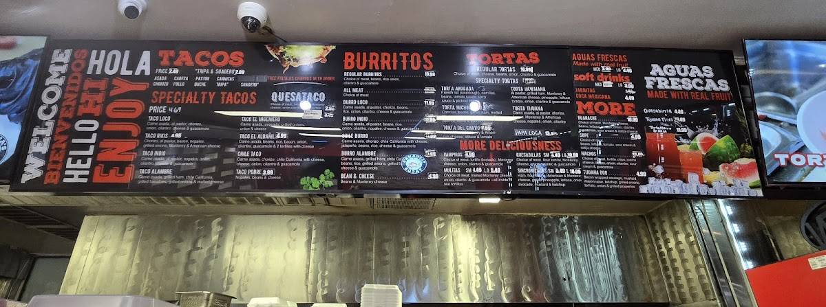 Tijuana's Tacos меню