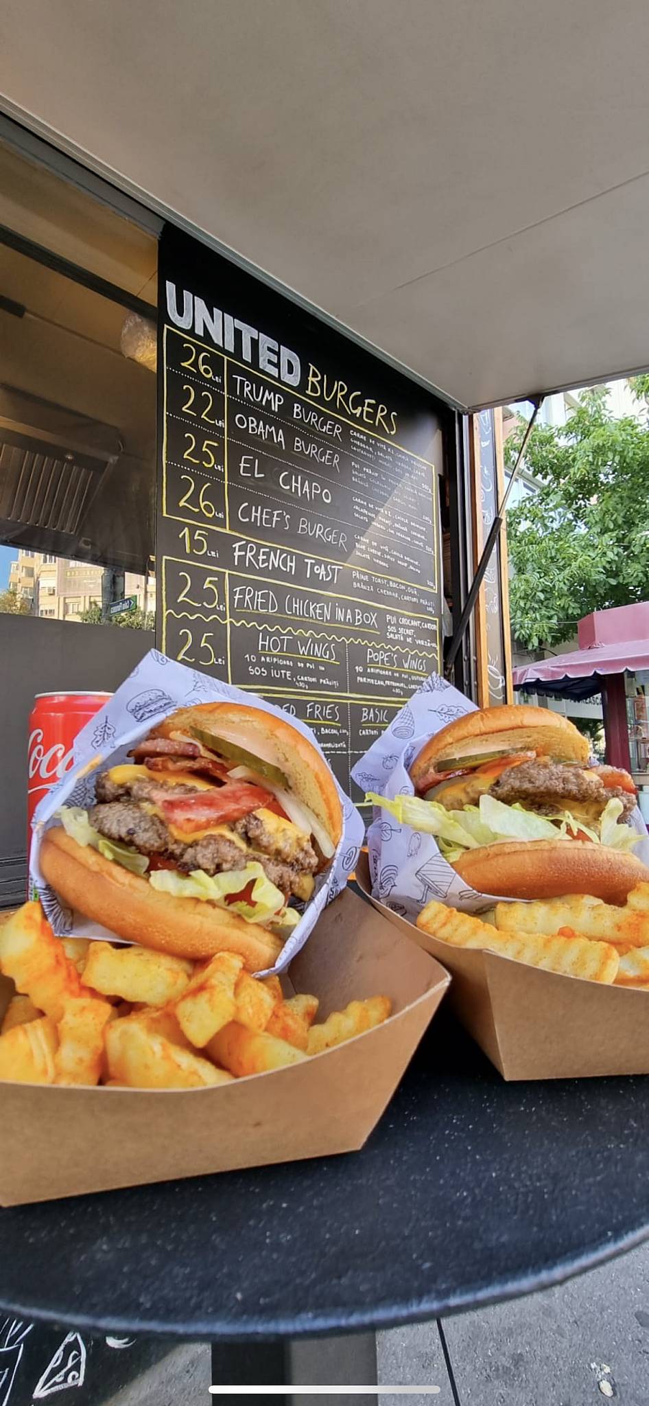 UNITED BURGERS меню