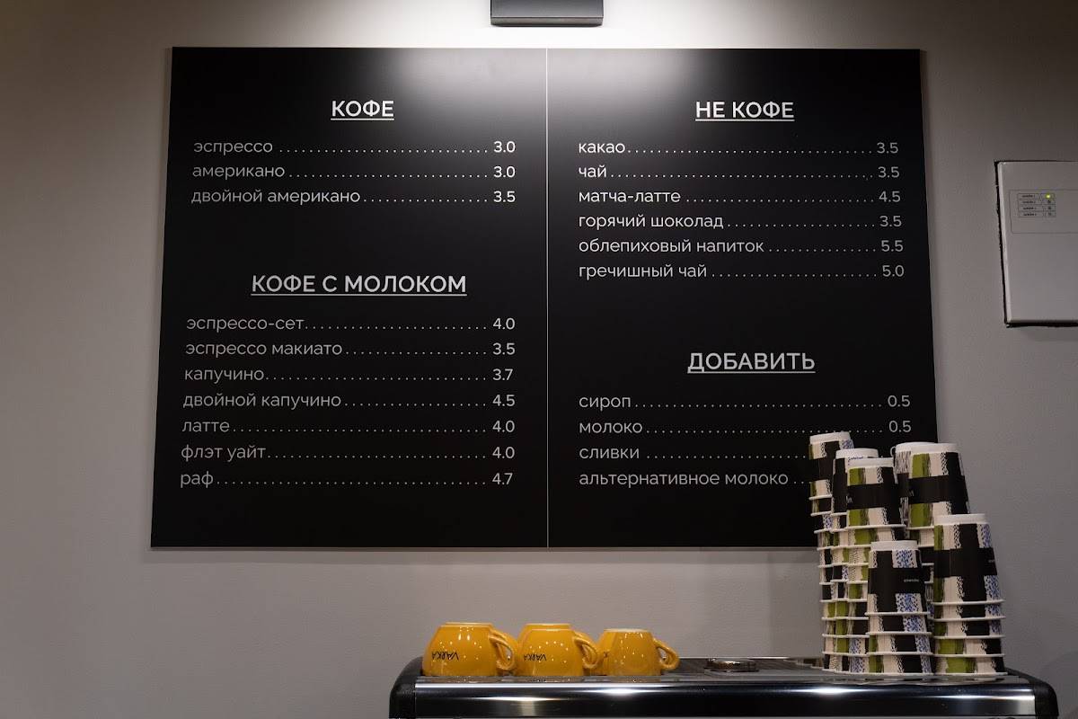 Varka Coffee меню