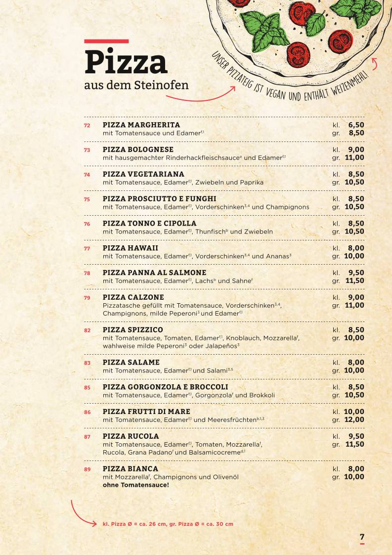 Pizzeria Spizzico меню