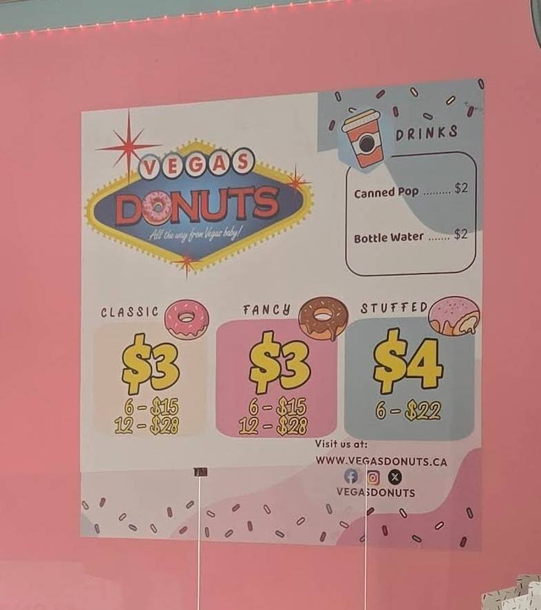 Vegas Donuts меню