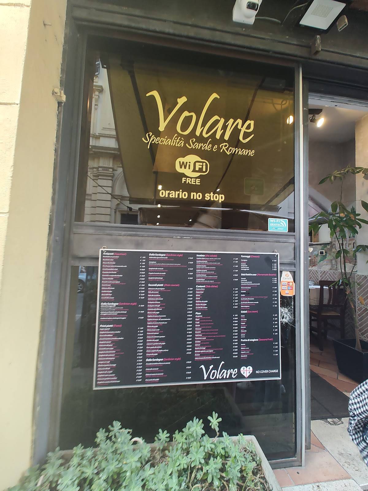 Volare меню