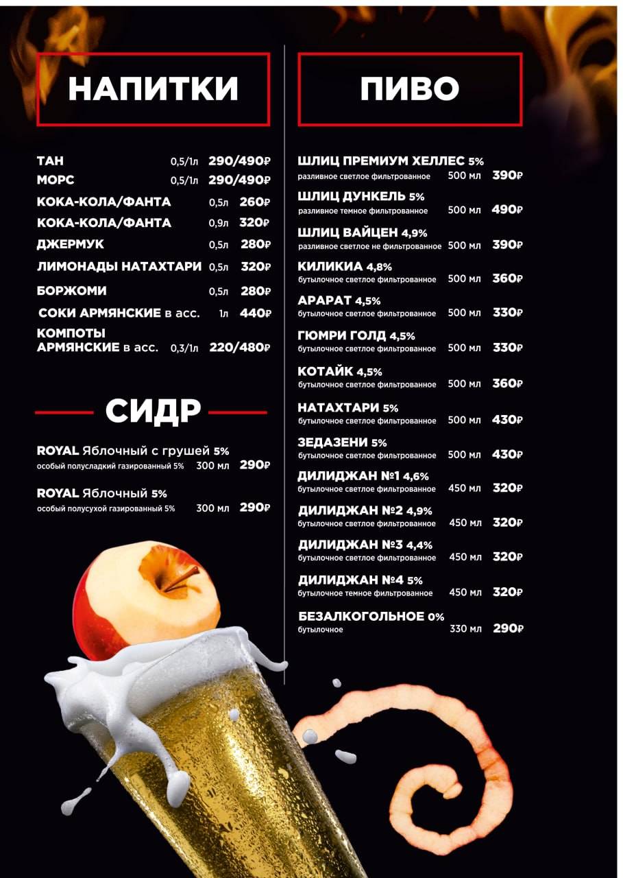 Все шашлыки меню