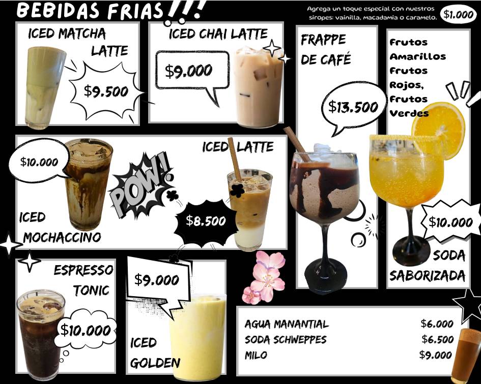 Waffles Bono Café меню
