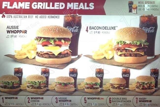 Hungry Jack's Burgers Rockingham меню