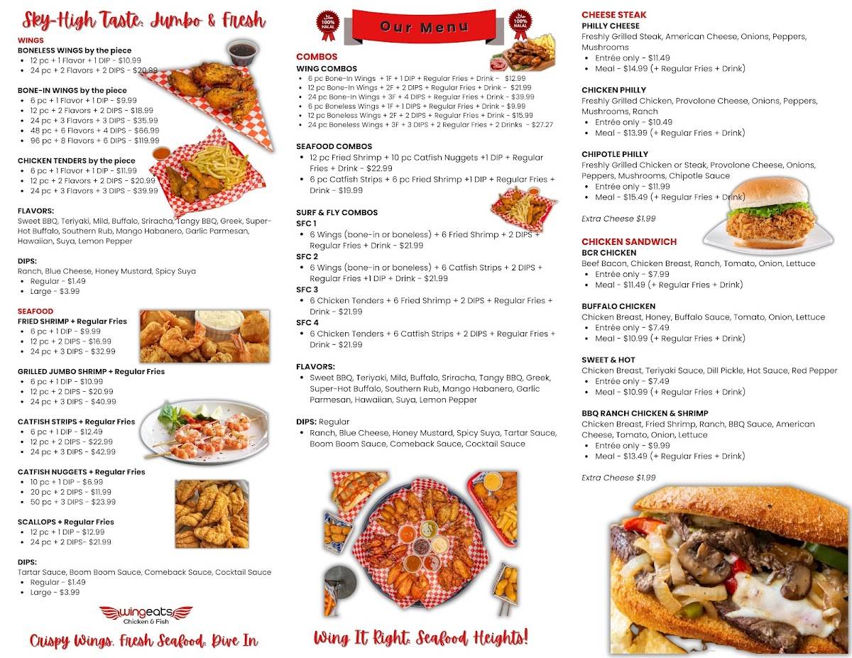 Wingspot Chicken & Fish меню