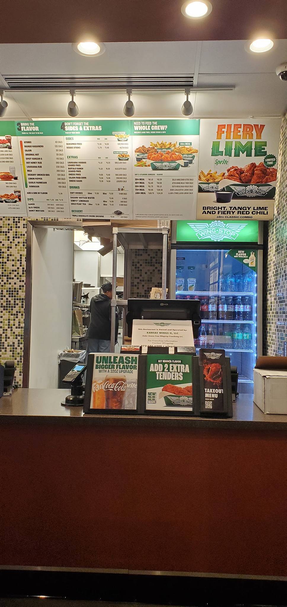 Wingstop меню
