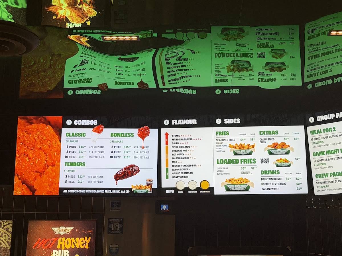 Wingstop меню