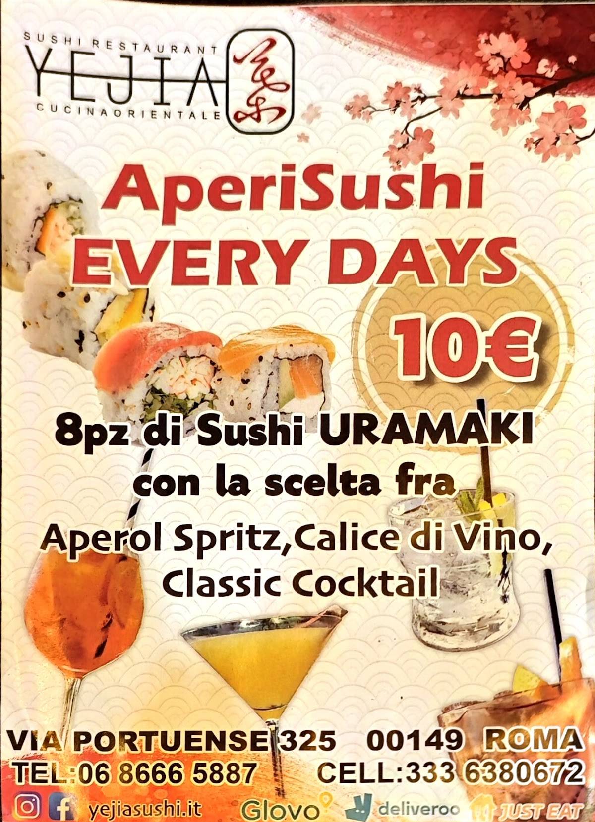 Yejia sushi меню