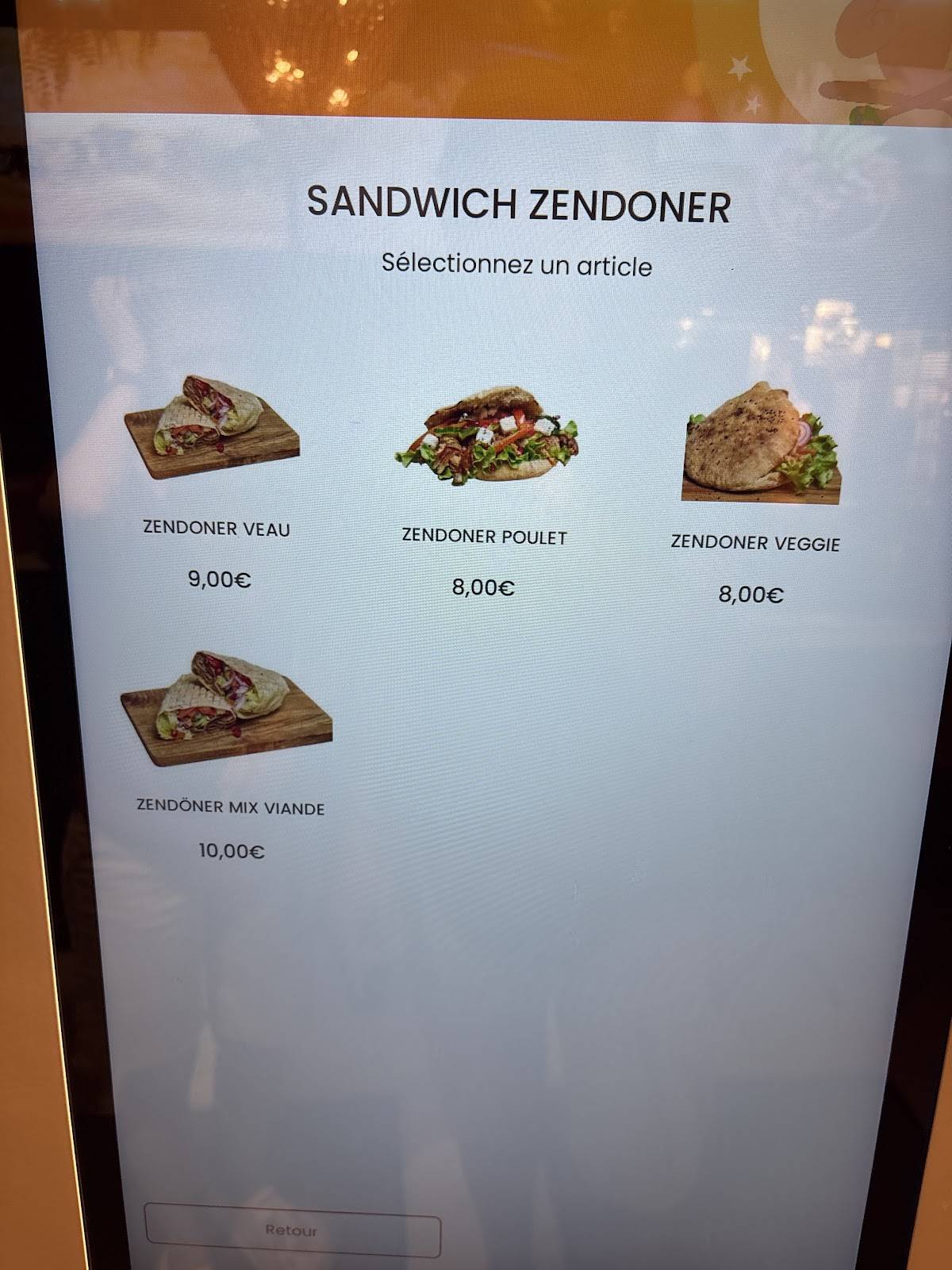 ZENDONER меню