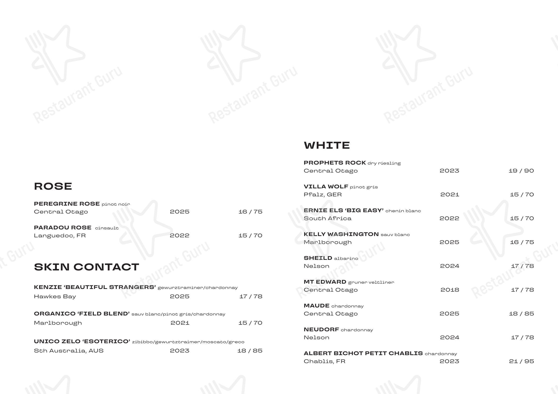 Lunch Menu кафе duo