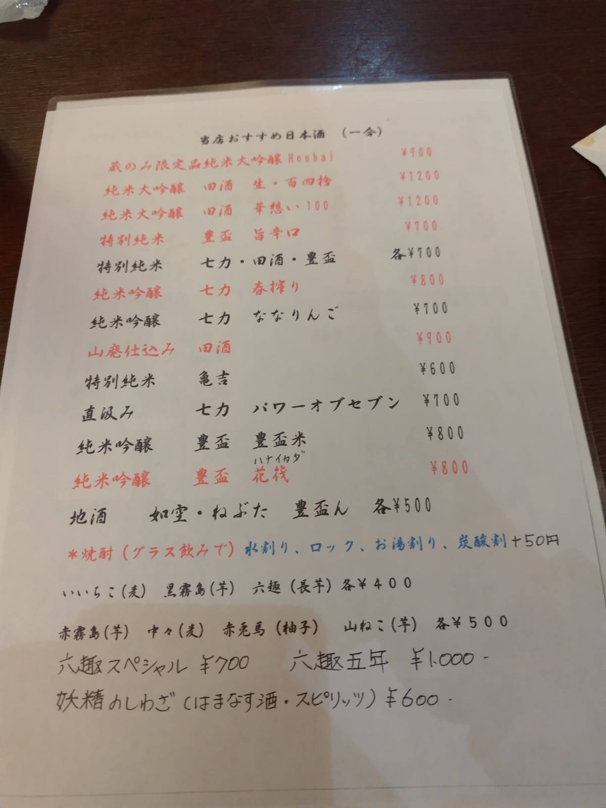 なかま меню
