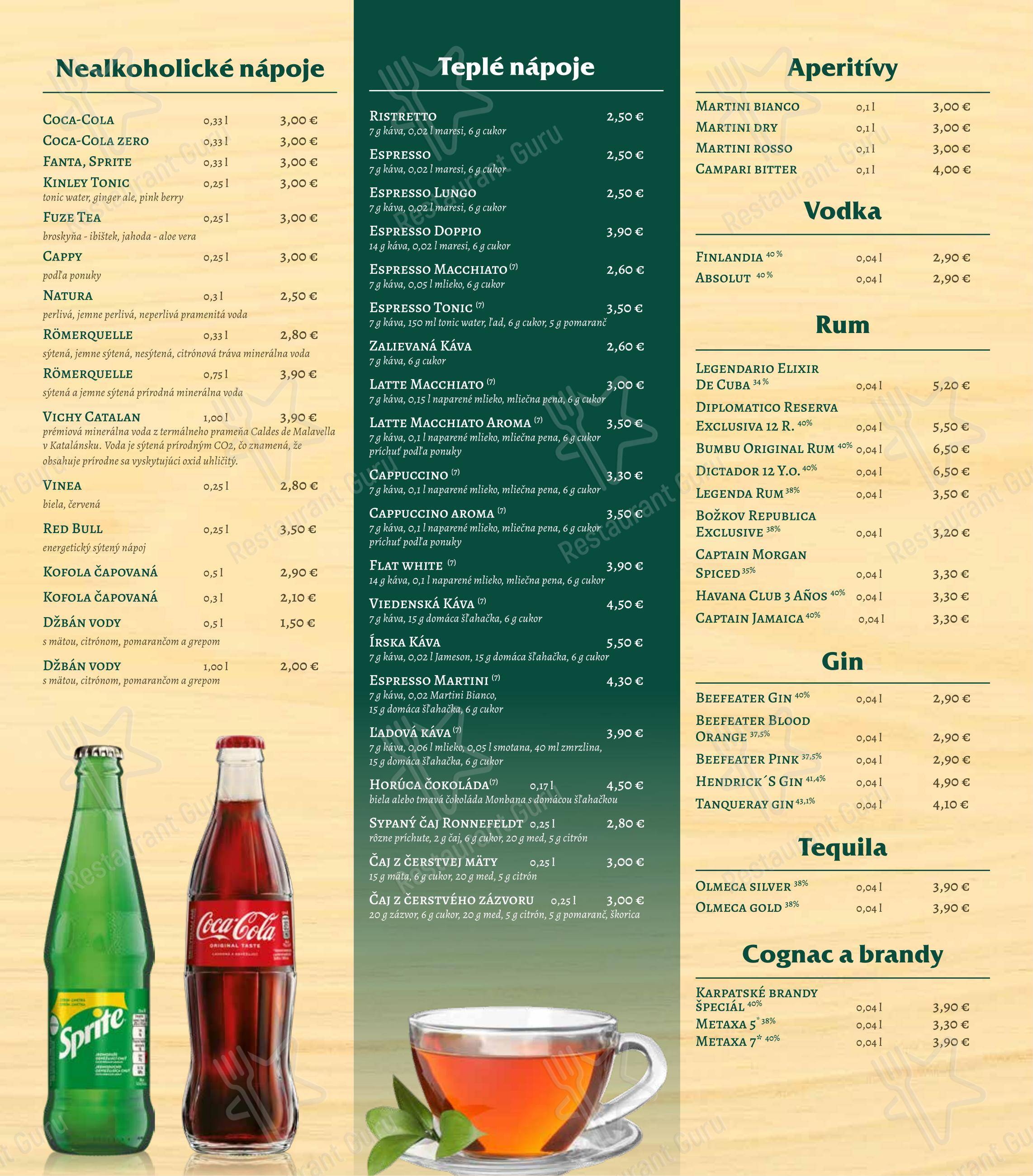 Меню ресторана Andiamo - Wine Menu