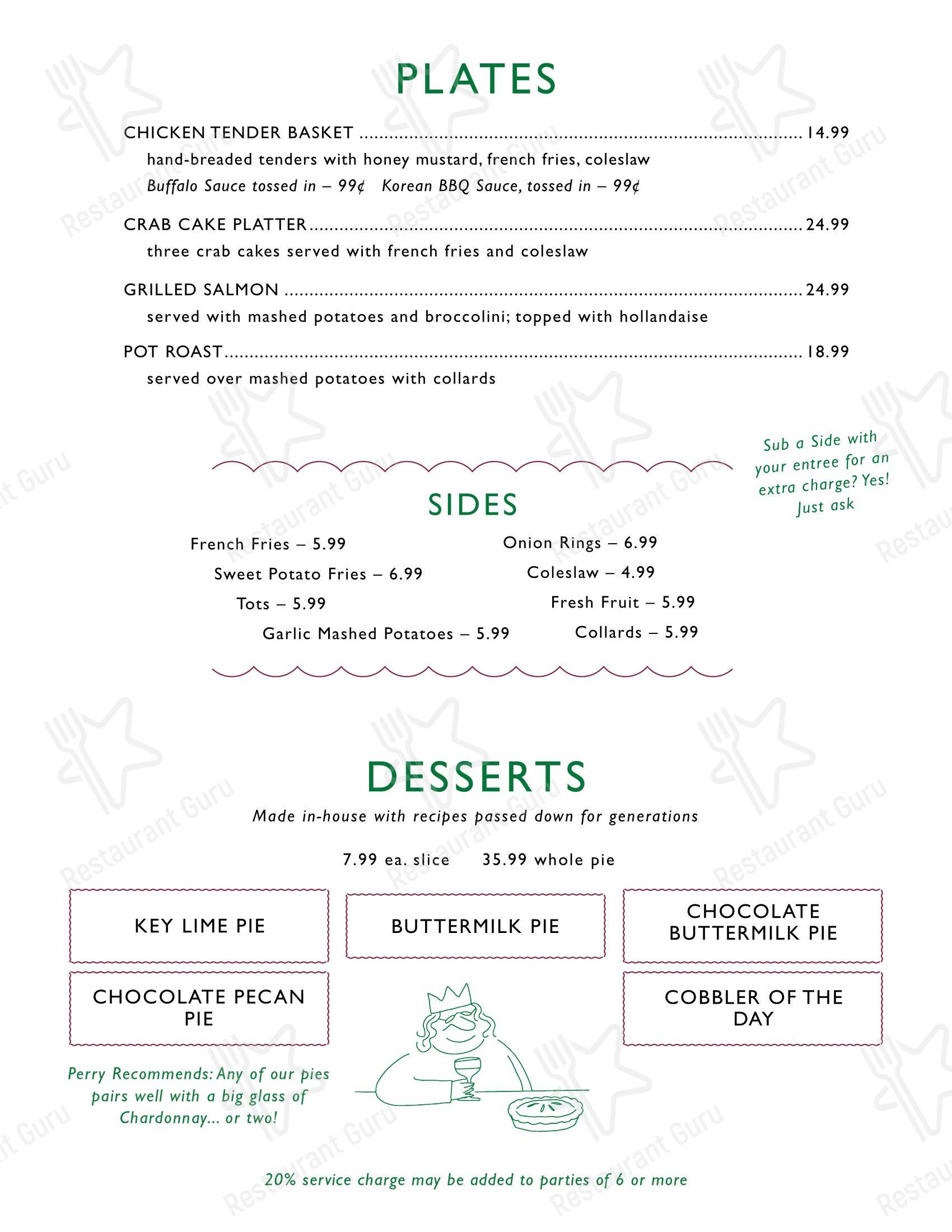 菜单 ресторана Cornucopia Restaurant