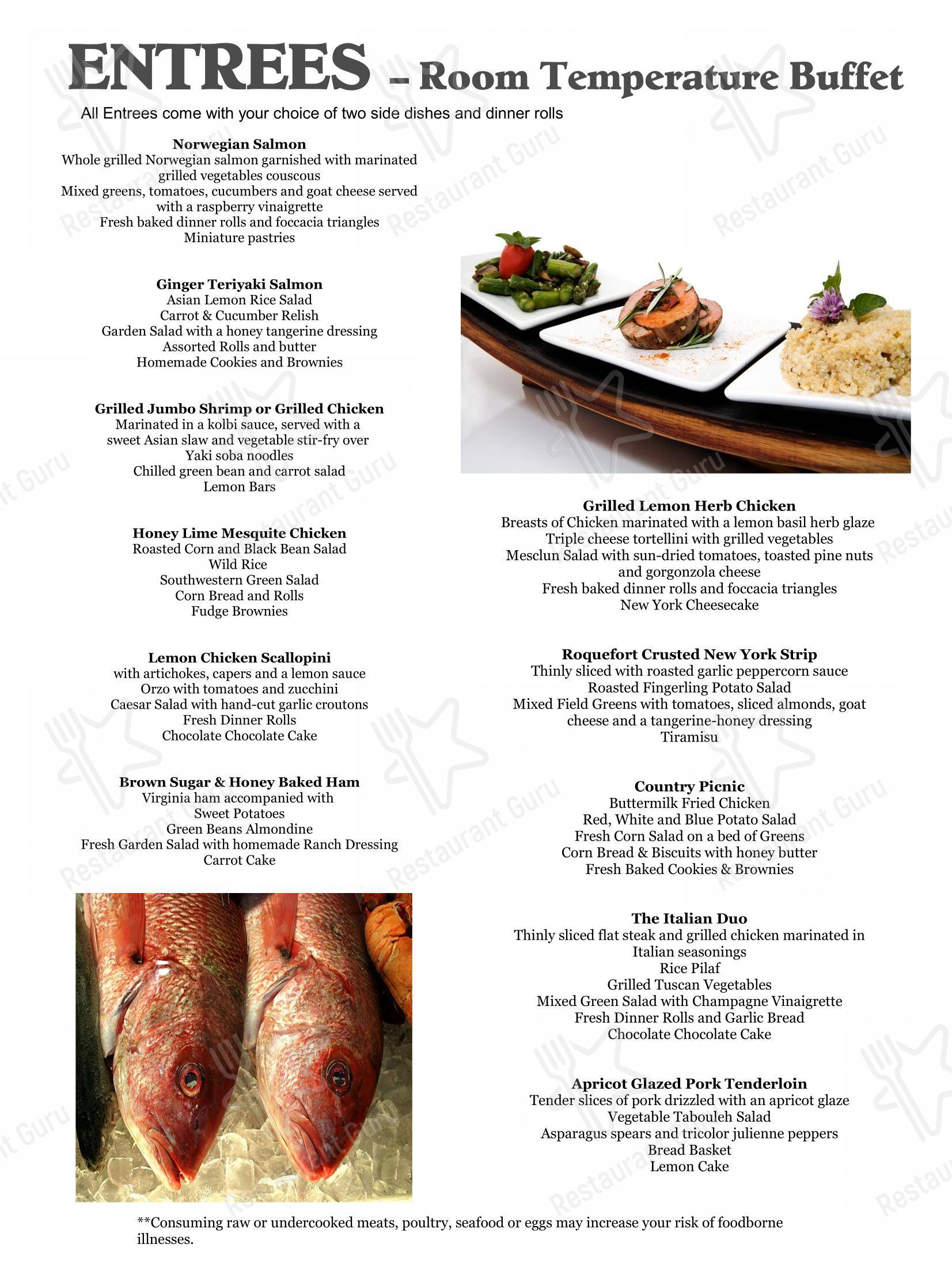 Меню ресторана Merone's Catering в Даллсе