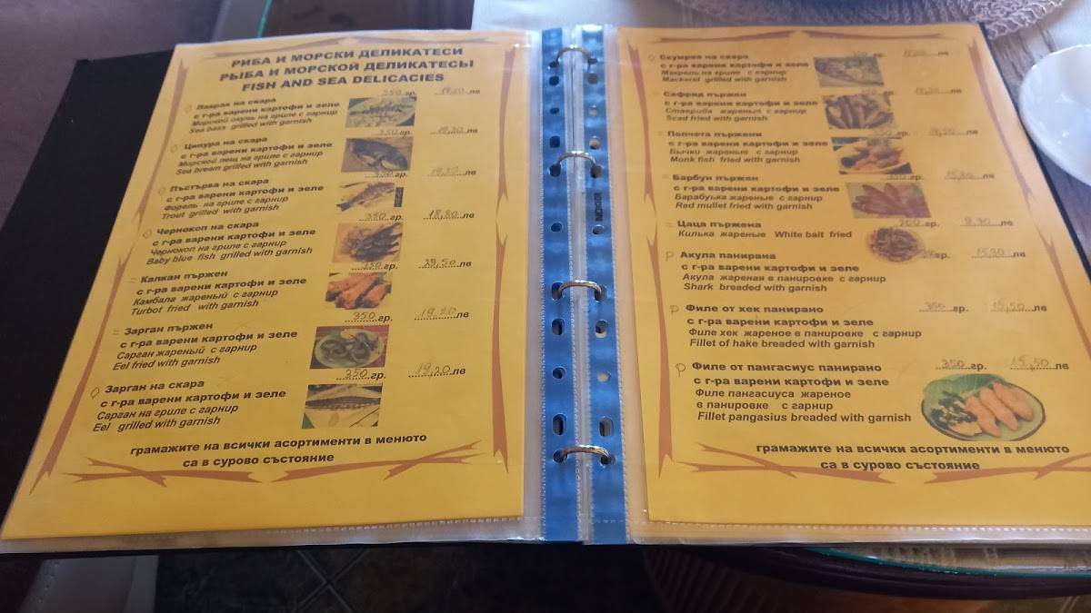 restaurant Blian меню