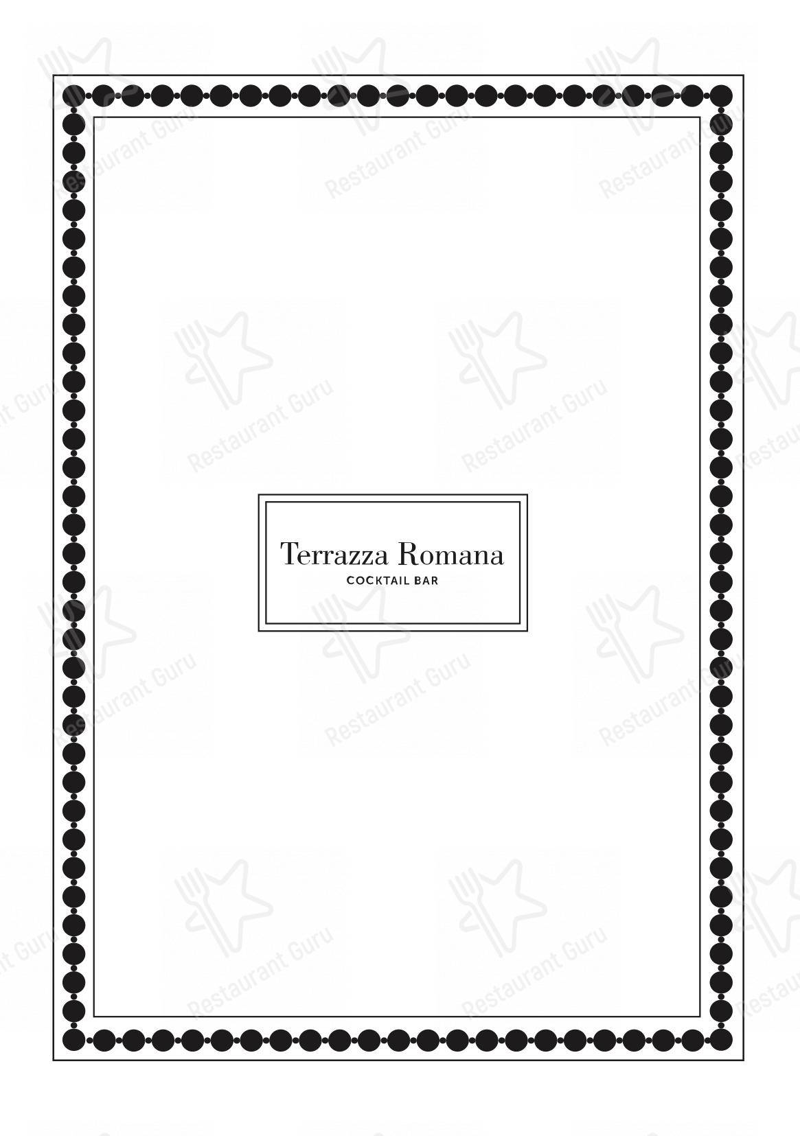 Café Romano в Риме - 菜单