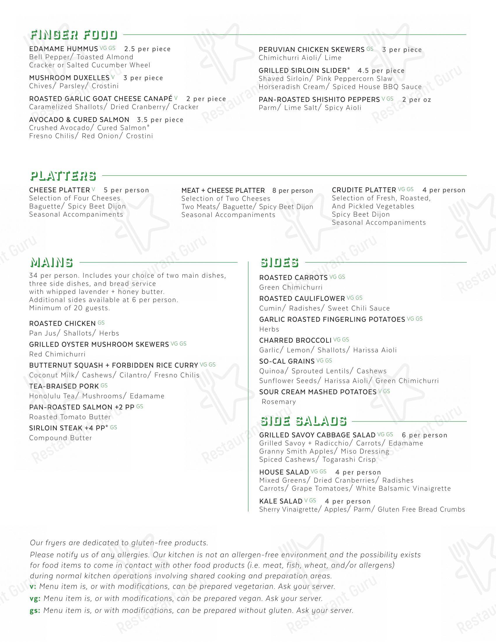 Wine Menu паба и бара Everly
