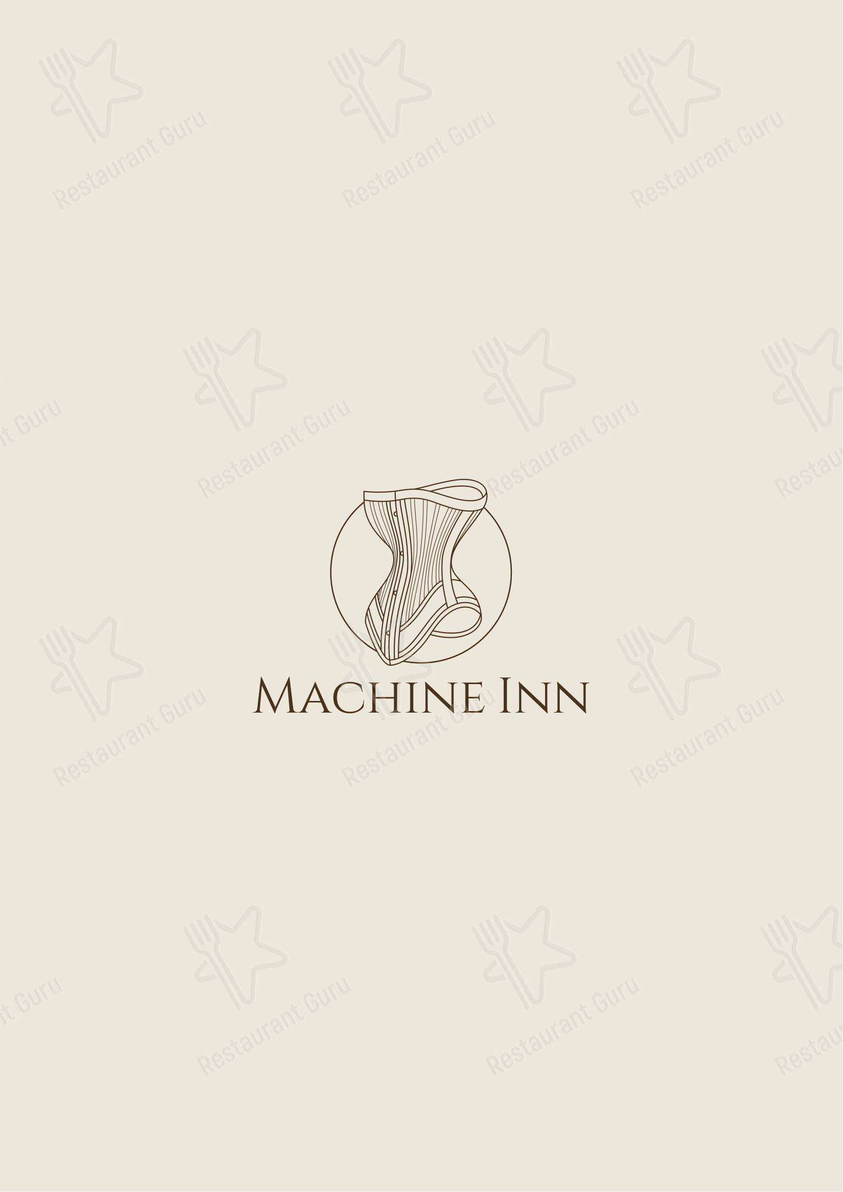 Коктейльная карта ресторана Machine Inn