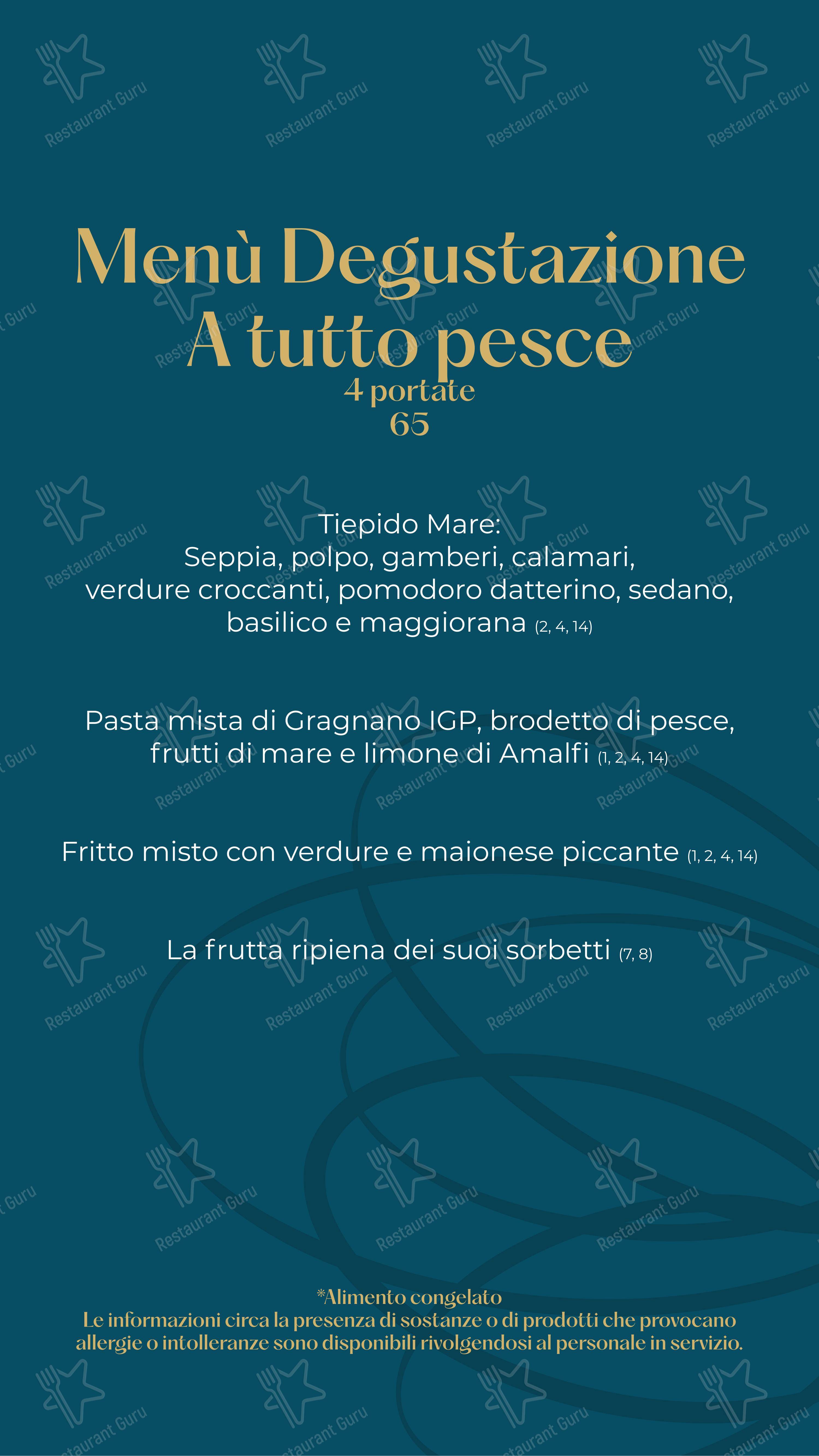 菜单 ресторана SottoLuce - Ristorante в Модене