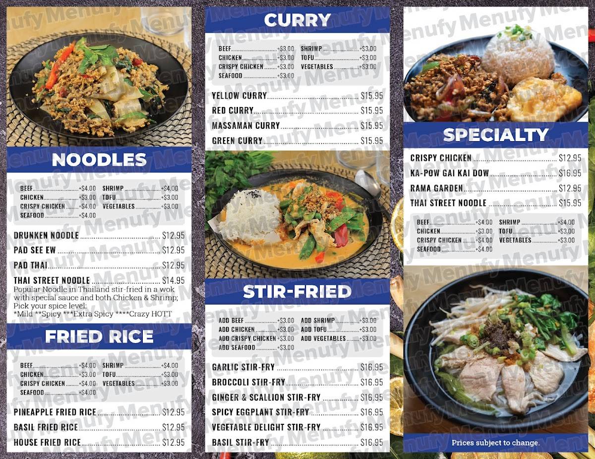 9 Thai Express меню